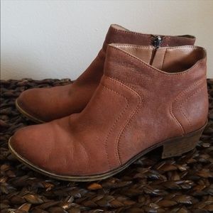Lucky brand leather booties